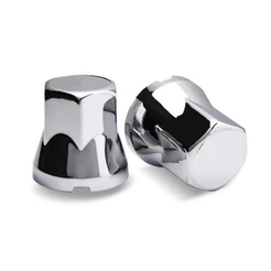 KIT CAPA TAMPA DE PORCA 32-33MM SEXTAVADA CROMADA CAMINHÕES, CARRETAS E IMPLEMENTOS