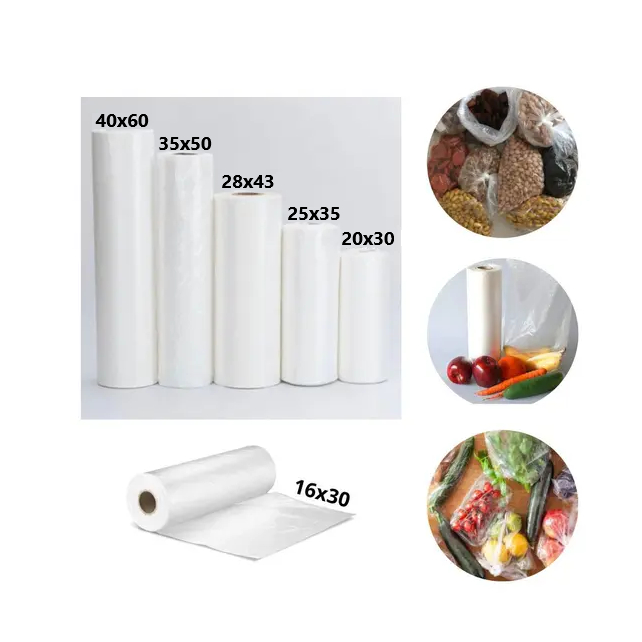 Bobina Platica Fundo reto com 500 Sacos Escolha seu tamanho em Oferta na Shopee