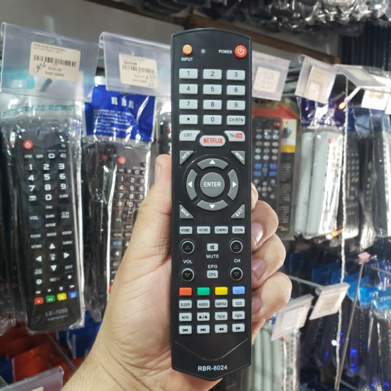 Controle TV Toshiba STI com Netflix e YouTube RBR-8024 Le2458fLe1958, CT-6390, LE1958W, LE2458F