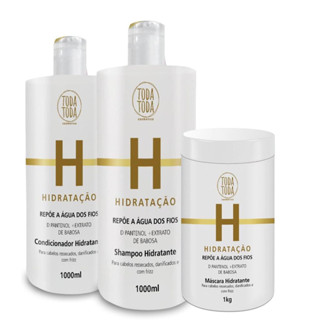 KIT HIDRATAÇÃO TODATODA CABELOS RESSECADOS DANIFICADOSE COM FIZZ 1KG