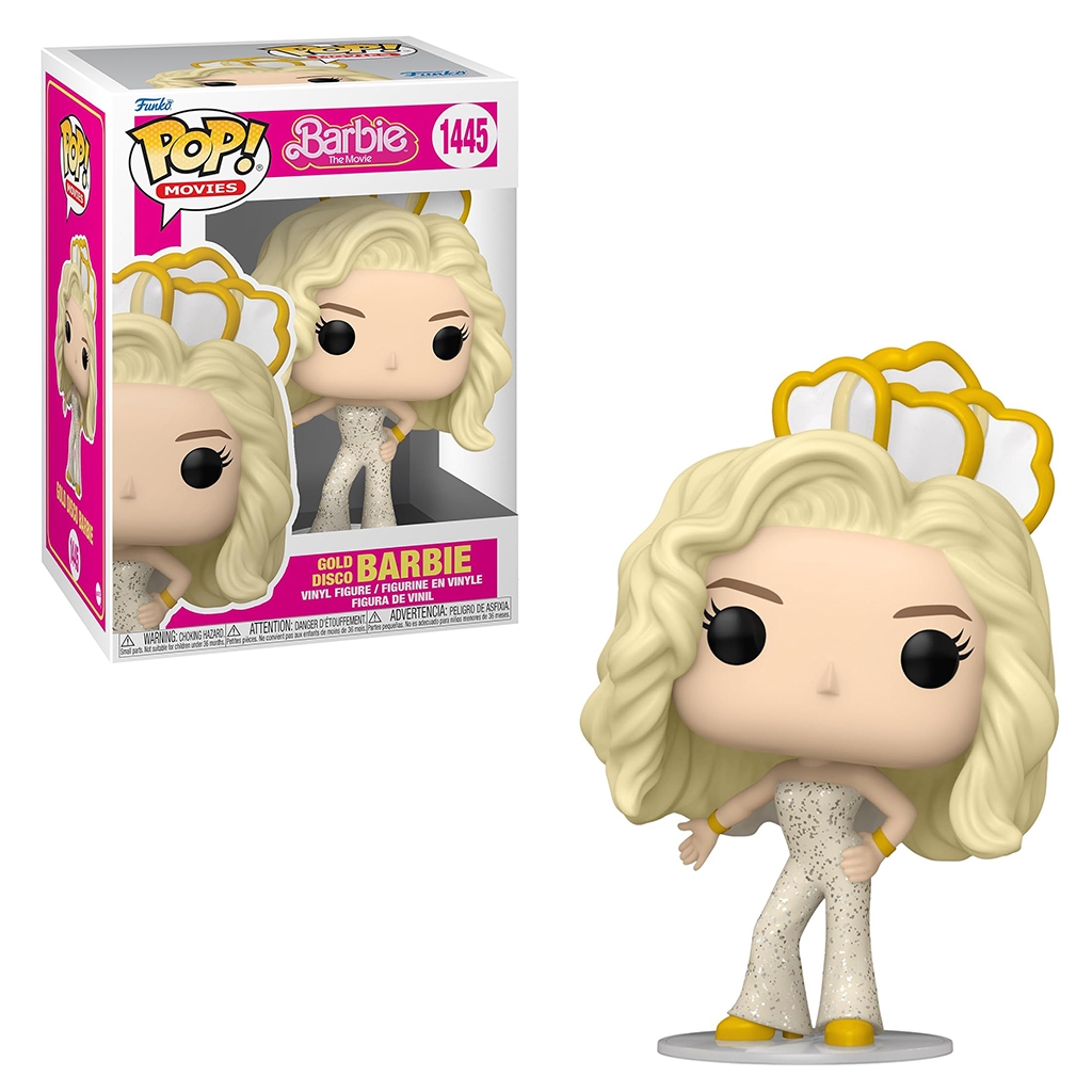 FUNKO POP MOVIES BARBIE THE MOVIE - GOLD DISCO BARBIE 1445 NOVO ORIGINAL em Oferta na Shopee