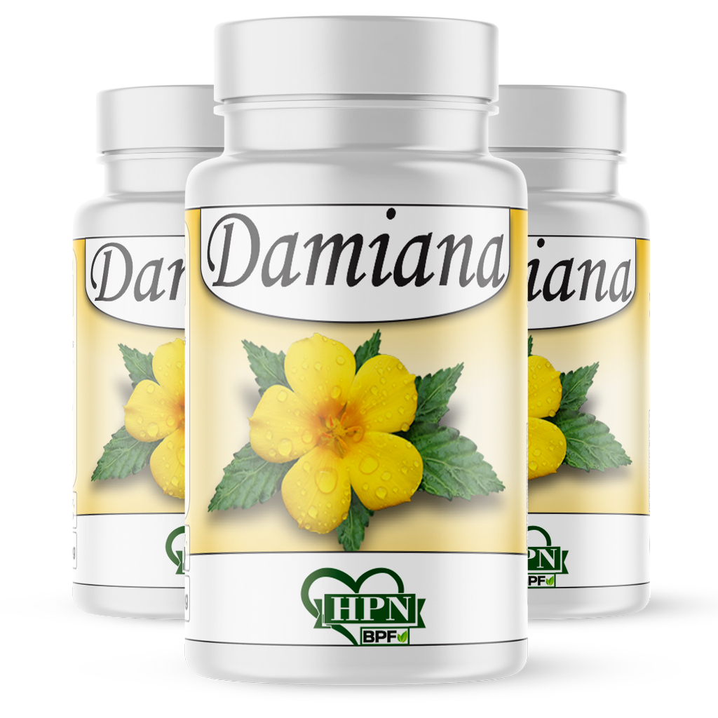 Damiana (chanana/albina) 100% natural 180 cápsulas/500mg kit 3 potes em Oferta na Shopee