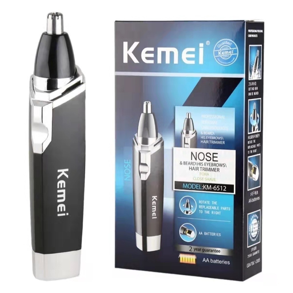 Removedor Aparador de Pelos Nariz Orelha Cortador Kemei Km-6512