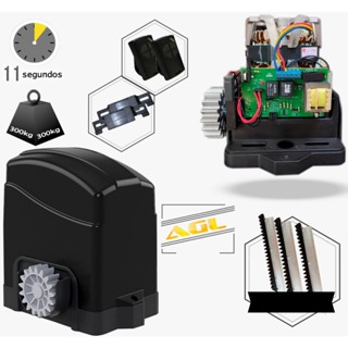 Kit Motor Potão Deslizante Eletronico de Correr AGL Trino Ligth 300 Kilos em Oferta na Shopee