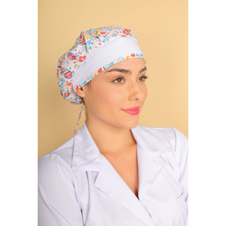 Touca gorro de cozinha, enfermagem, odonto, veterinaria, culinaria, cirurgica em Oferta na Shopee