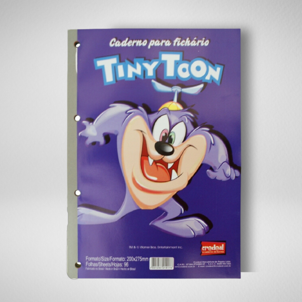 Refil para Fichário Tiny Toon - 96 Folhas Coloridas - Credeal - Papelaria Anos 2000 em Oferta na Shopee