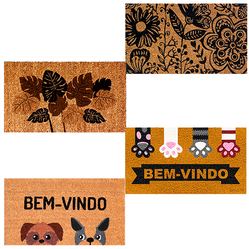 Capacho Fibra De Coco Natural 60x33 Retangular