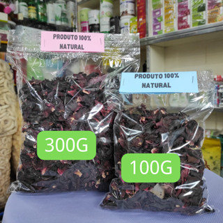 CHÁ DE HIBISCO À GRANEL Preço p/100g ou 300g À GRANEL