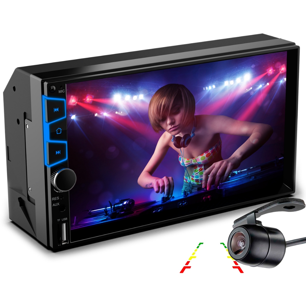 Central Multimídia Universal Mp5 Espelhamento Android IOS Câmera de Ré 7 polegadas WK70S em Oferta na Shopee