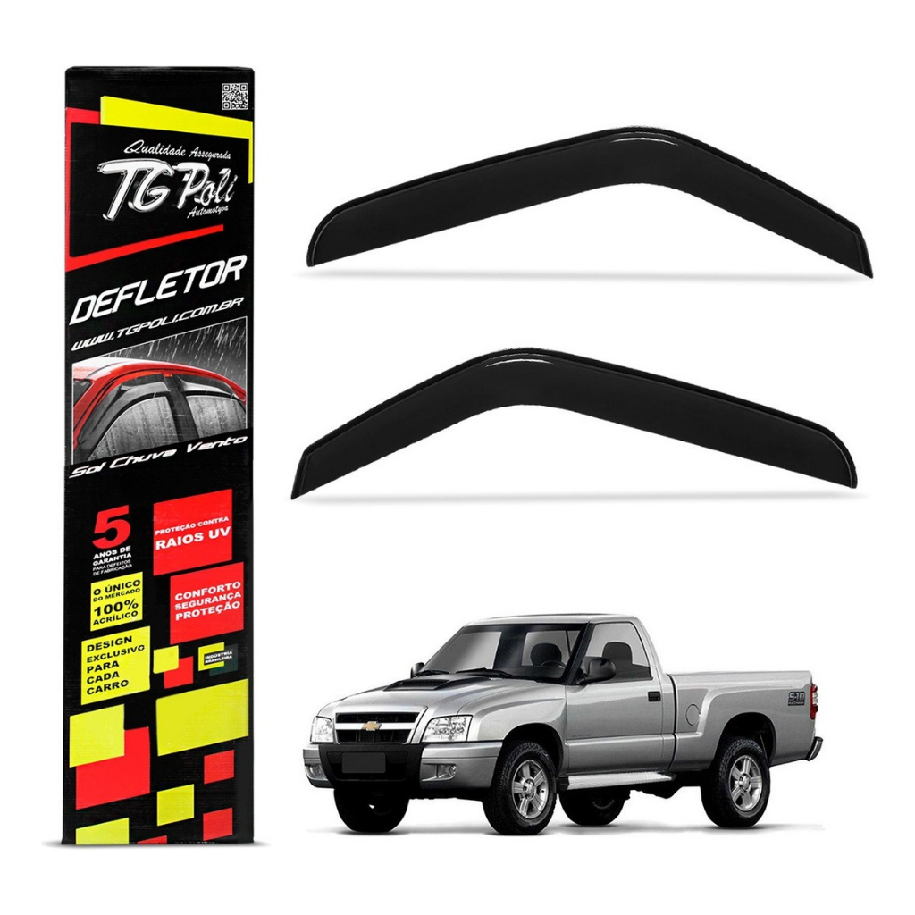 Calha De Chuva S10 Cs 1995 A 2011 Defletor Fume Tgpoli Top
