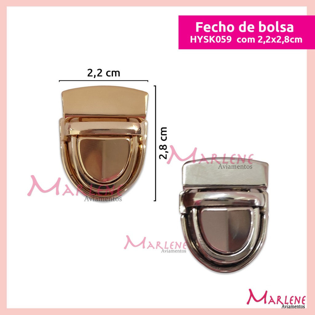 Fecho para bolsa pequeno com encaixe HYSK059 com 1 unidade em Oferta na Shopee