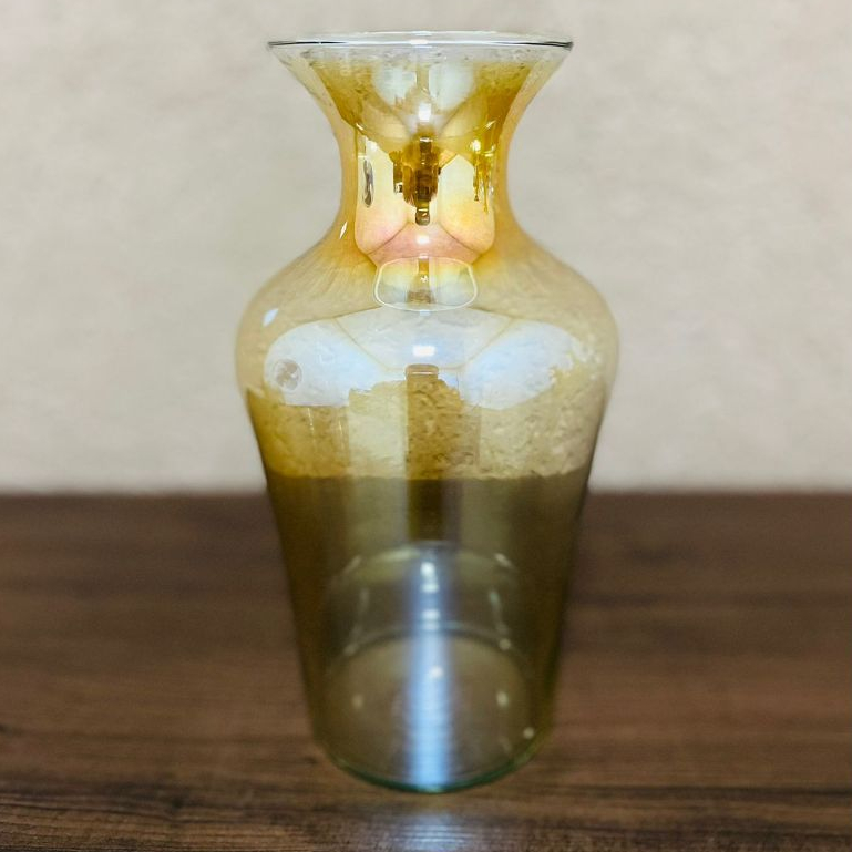Taça JP Floreiro vaso de vidro Espelhado 22 cm decoração