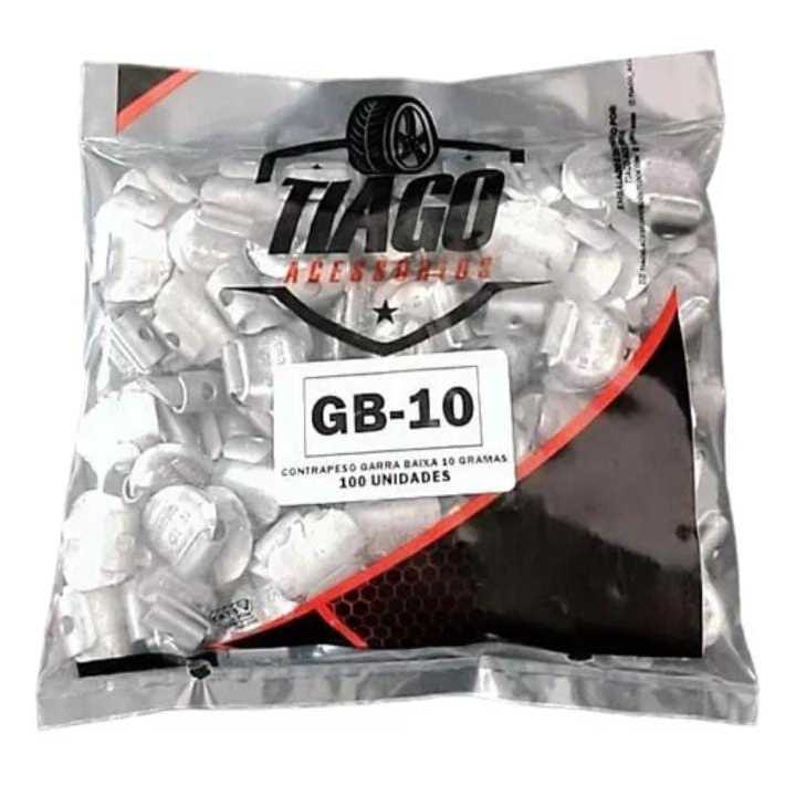 Chumbo Balanceamento Contra Peso Garra Baixa 10g 100 Un