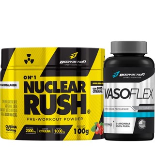 Pré Treino Nuclear Rush 2000mg B Alanina + Vasoflex Arginina - Bodyaction