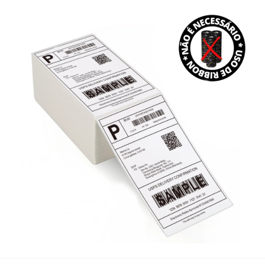 Etiquetas Térmica 10x15cm 500 A 2000 Unidades Resma E-commerce Serrilha