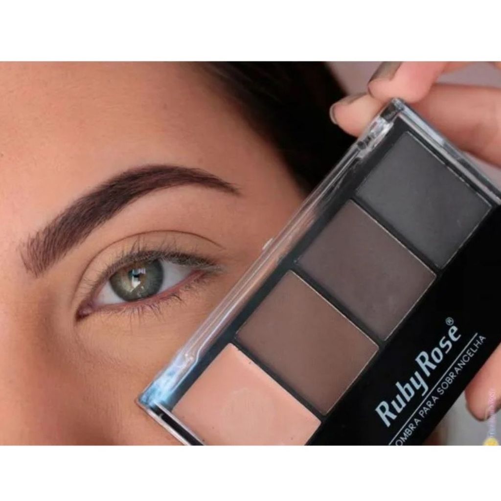 Paleta De Sombra Para Sobrancelha Ruby Rose - Trio De Sombra em Oferta na Shopee