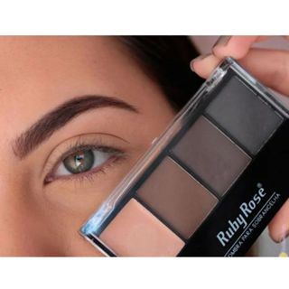 Paleta De Sombra Para Sobrancelha Ruby Rose - Trio De Sombra