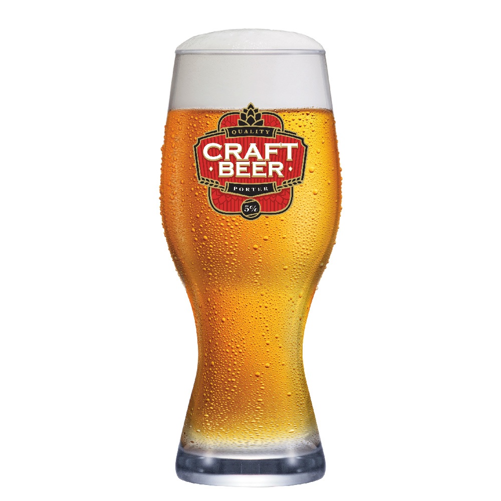 Copo de Cerveja Atlanta Happy Hour Frases Craft Beer 450ml - Home & Living