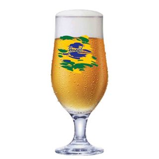 Taças de Cerveja 300ml Brasil - Copa do Mundo 2022