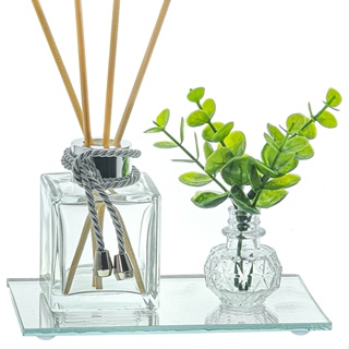 Mini Aromatizador com Bandeja Enfeite Decorativo Sala Escritorio Lavabo Presente em Oferta na Shopee