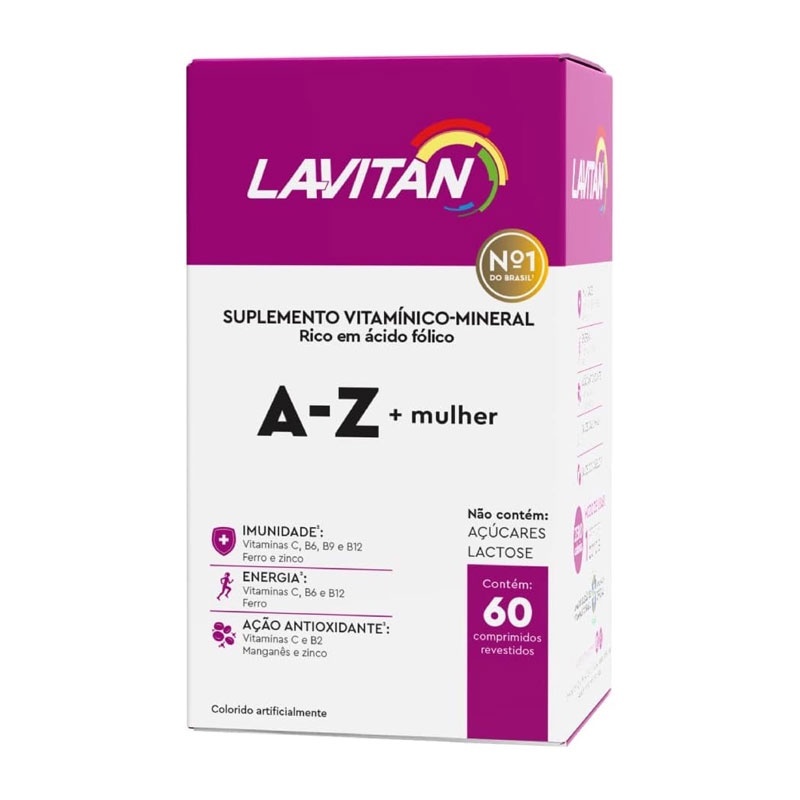 Lavitan A-Z Mulher - 60 comprimidos - Cimed em Oferta na Shopee