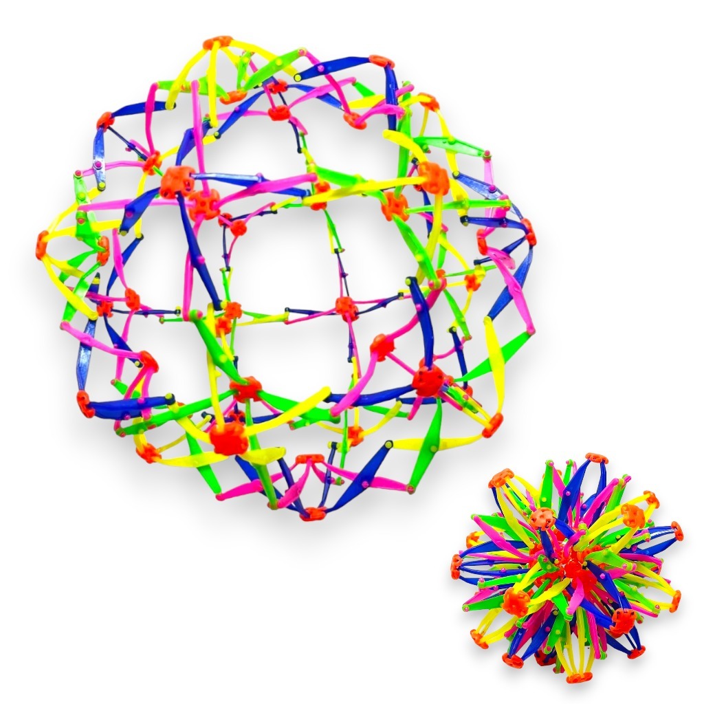 Bola Maluca Mágica Sensorial Expansivel Abre E Fecha Ao Lançar em Oferta na Shopee