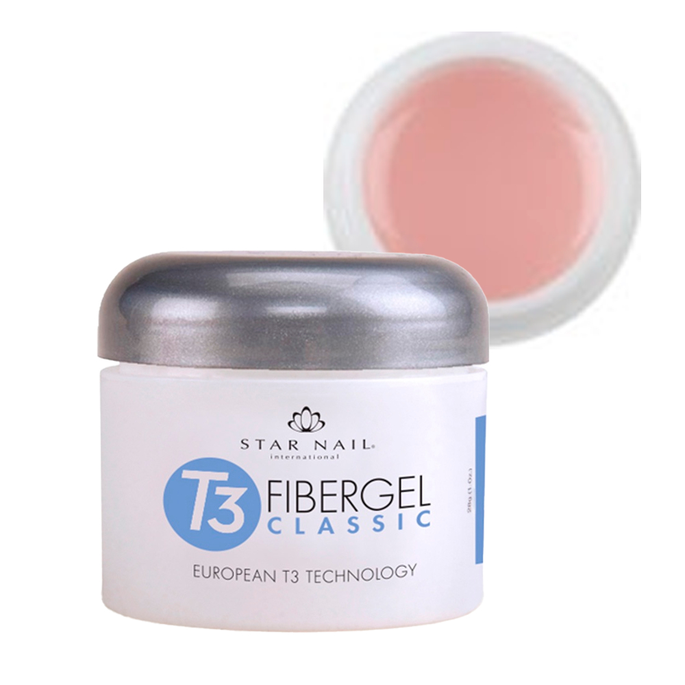 Gel T3 Fibergel Pink 28g Cuccio / Star Nail - Gel para Unhas Starnail