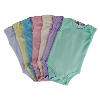 kit 5 regata body bebe infantil malha canelada