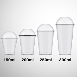 100 Copo c/tampa Bolha s/Furo Algodão doce, Açaí, a escolha 150ml, 200ml, 250ml ou 300ml. em Oferta na Shopee