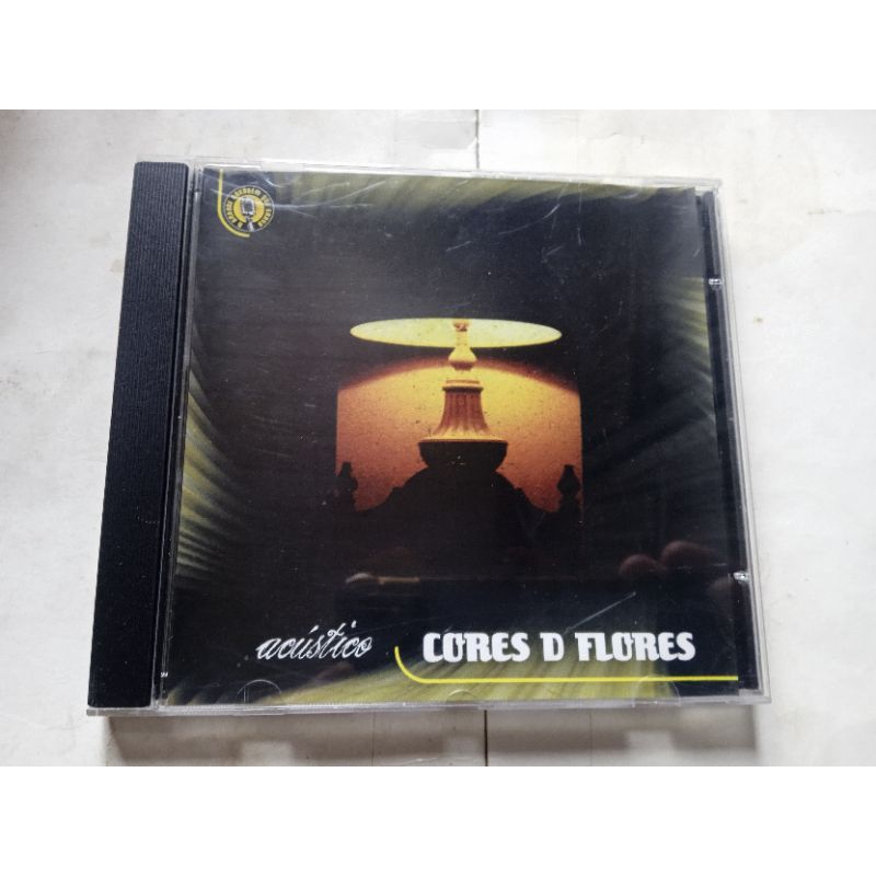 CD cores d flores - acústico, ao vivo na grande garagem que grava, ótimo estado mídia e capa