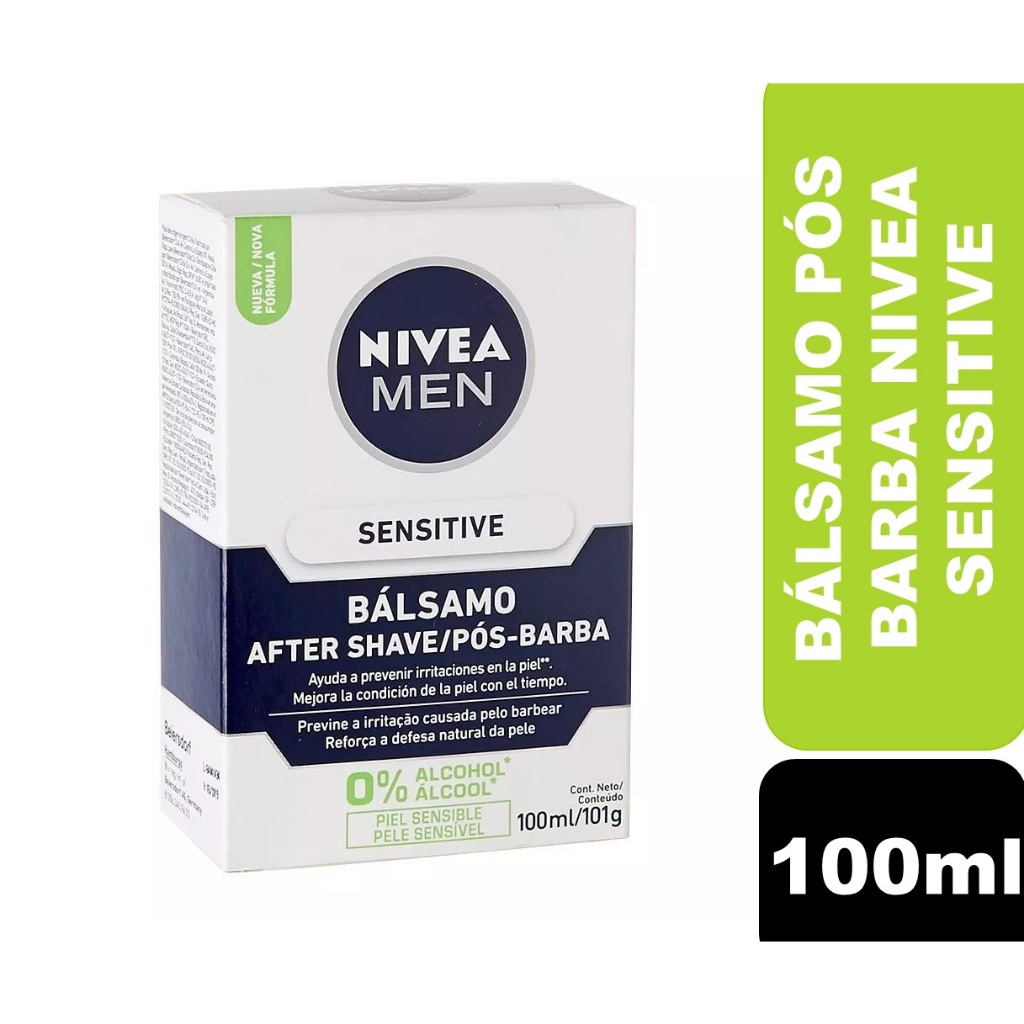 Loção Pós Barba Nivea Bálsamo Sensitive 100ml em Oferta na Shopee