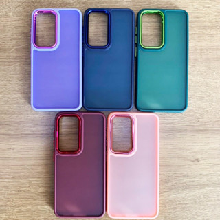 Capa Acrílico Fosca Metalizada Para Samsung Galaxy A32 4G/ A04S/ A13 4G/ A13 5G/ A24/ A52/ A34 5G/ A53/ A54 5G/ A73/ A71 Com Detalhe Metalizado