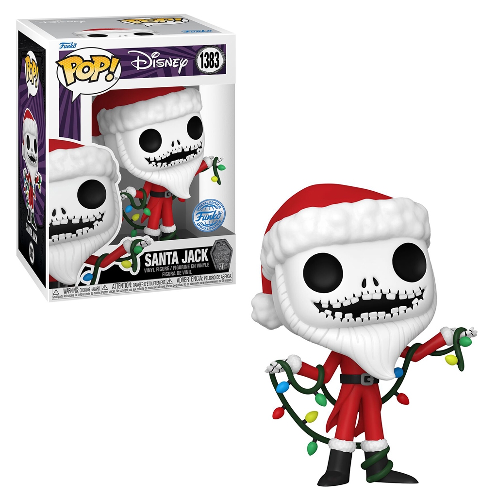 FUNKO POP DISNEY THE NIGHT BEFORE CHRISTMAS 30TH ANNIVERSARY EXCLUSIVE GLOW - SANTA JACK 1383 NOVO ORIGINAL em Oferta na Shopee