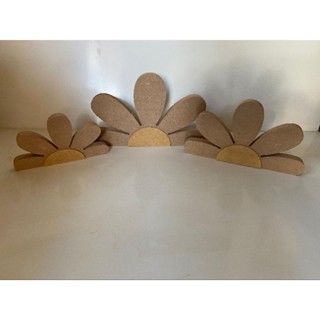 trio de margarida com miolo ( produto sem pintura) em Oferta na Shopee