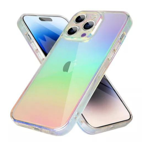 Capa capinha holográfica espelhada Para iPhone XR 11 12 13 ProMax 14 Pro Max 15 15 pro max