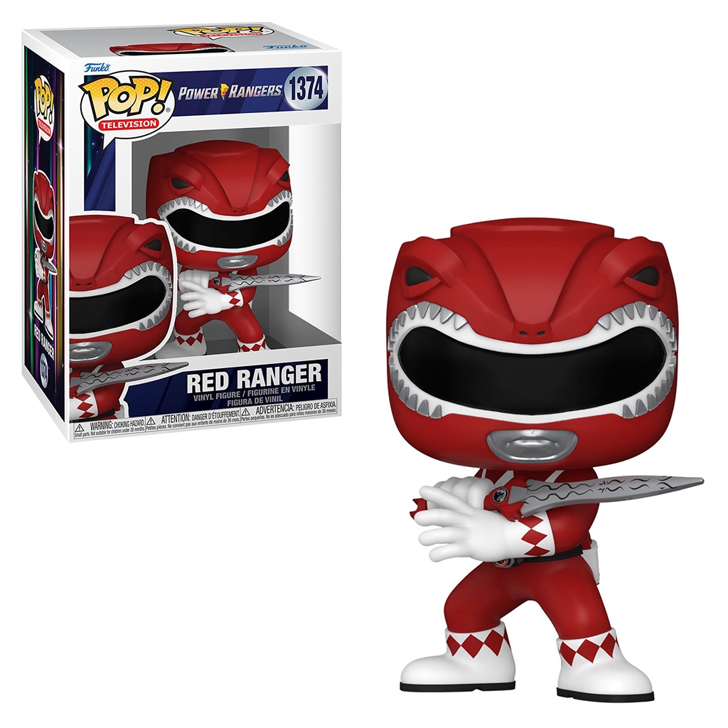 FUNKO POP POWER RANGERS 30TH ANNIVERSARY - RED RANGER 1374 NOVO ORIGINAL em Oferta na Shopee