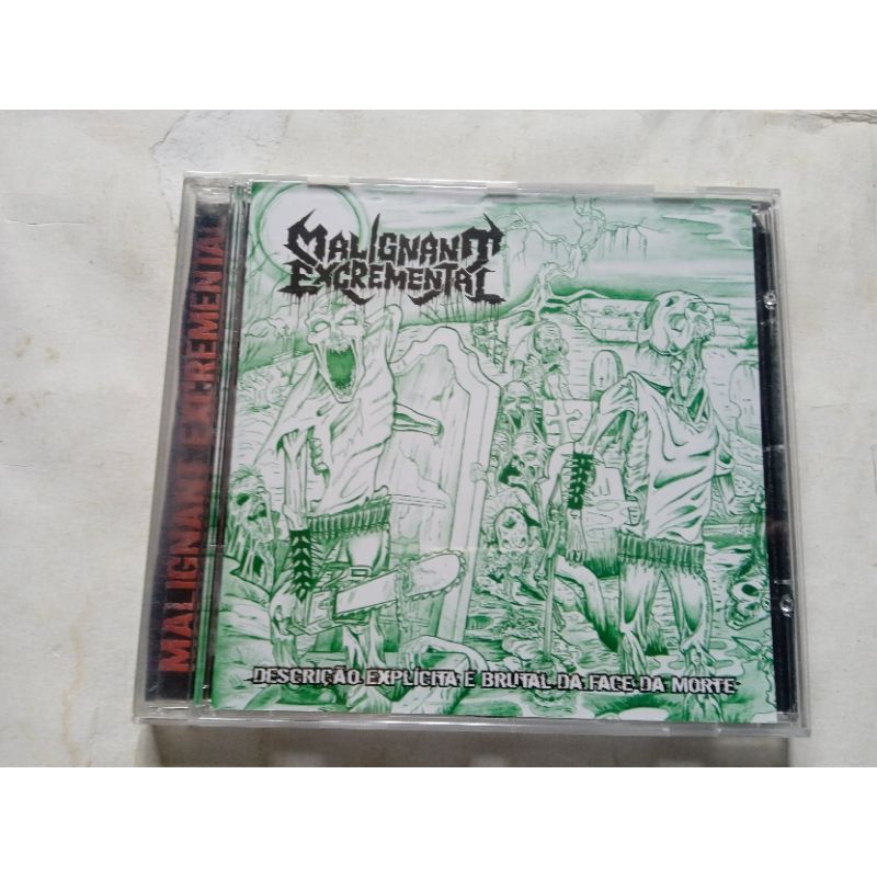 CD malignant excremental descrição explic. e brutal da face da morte perfeito estado mídia e capa