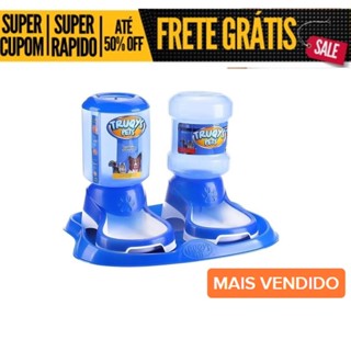 Kit 3 - Comedouro + Bebedouro + Bandeja anti Formiga para cachorros Comedouro duplo para cachorro gatos comedouro automático Para Cachorros COR: AZUL