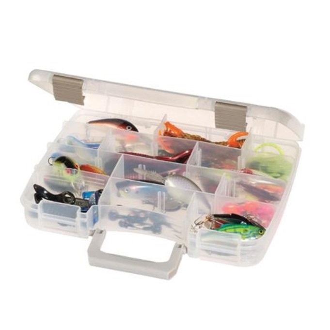 ESTOJO MALETA PESCA ISCA ARTIFICIAL PLANO 3860-01 ATE 17 COMPARTIMENTOS - 28 X 22 X 6 CM