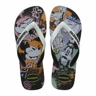 Chinelo Havaianas Disney Stylish Mickey Preto/Branco/PRETO
