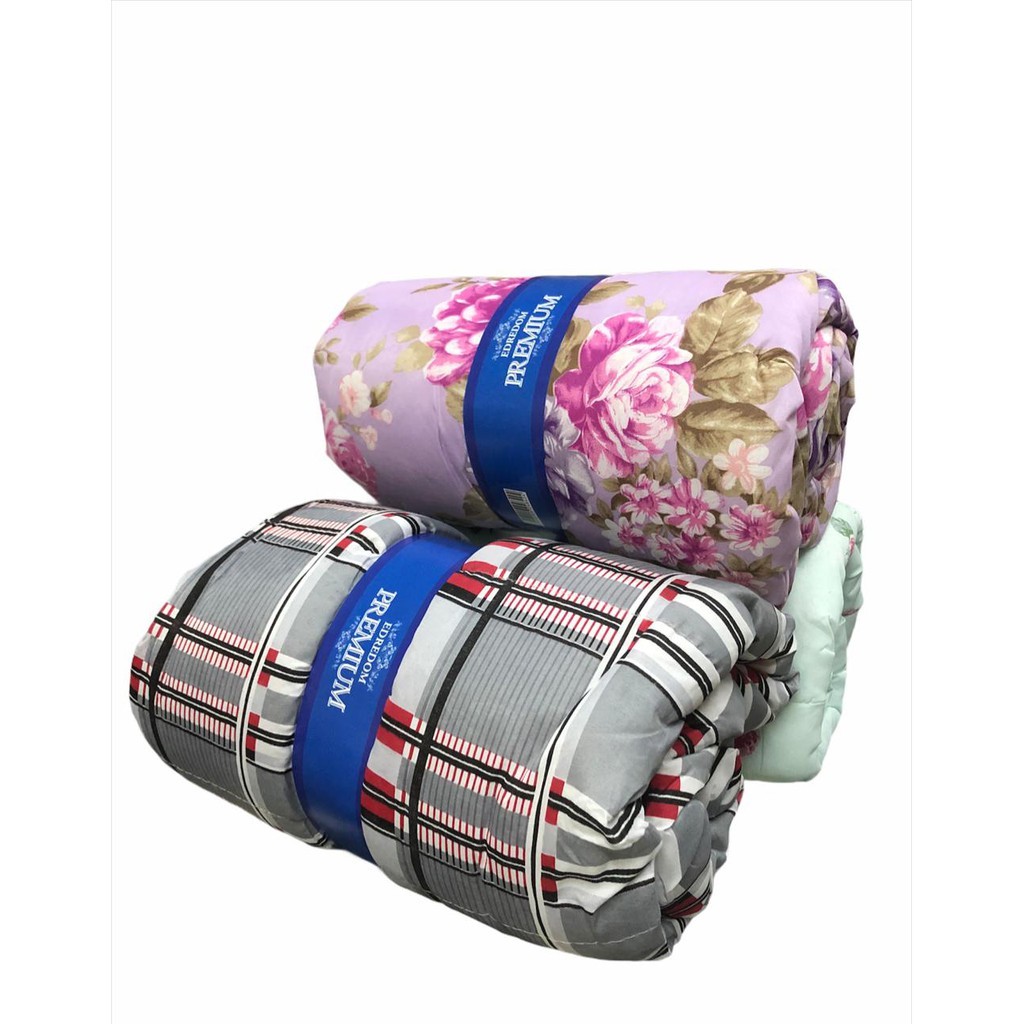 Edredom Casal Dupla Face com Estampa Variada Diversas Cores em Poliéster