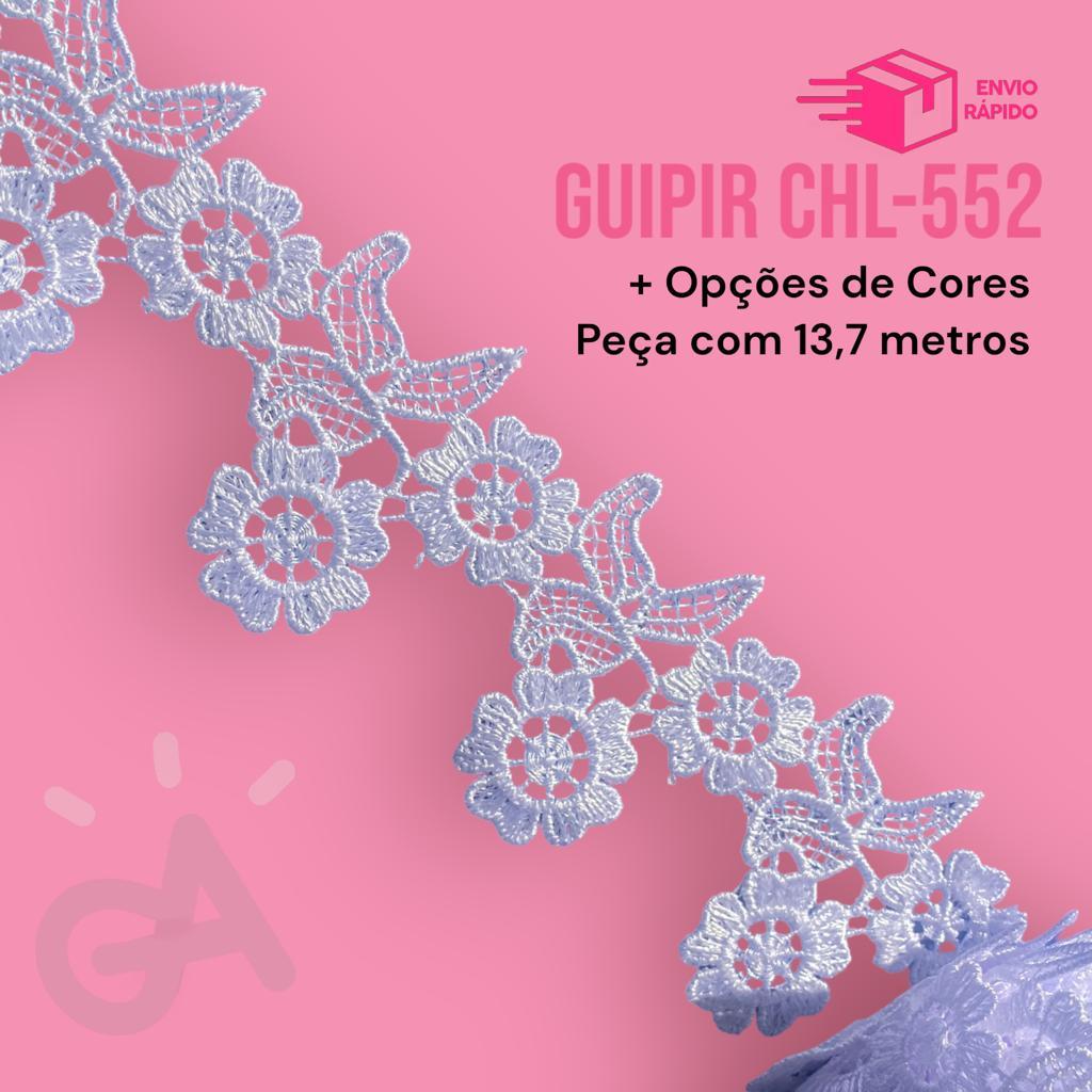 Renda Guipir CHL-552 - Tecido - 5cm - Peça com 13,7 metros