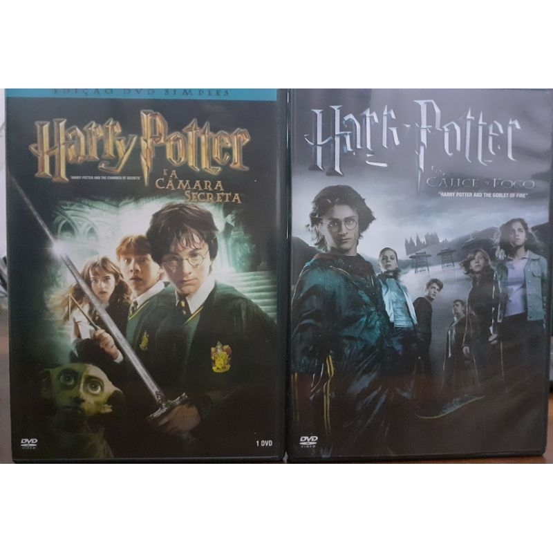 DVDs - Harry Potter E A Câmara Secreta e Harry Potter E O Cálice De Fogo
