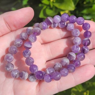PULSEIRA DE PEDRA AMETISTA 100% NATURAL