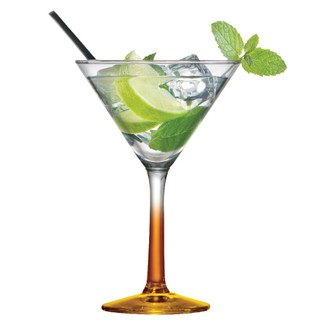 Taça de Vidro Haste Laranja Martini Para Drink 285ml - Ruvolo em Oferta na Shopee