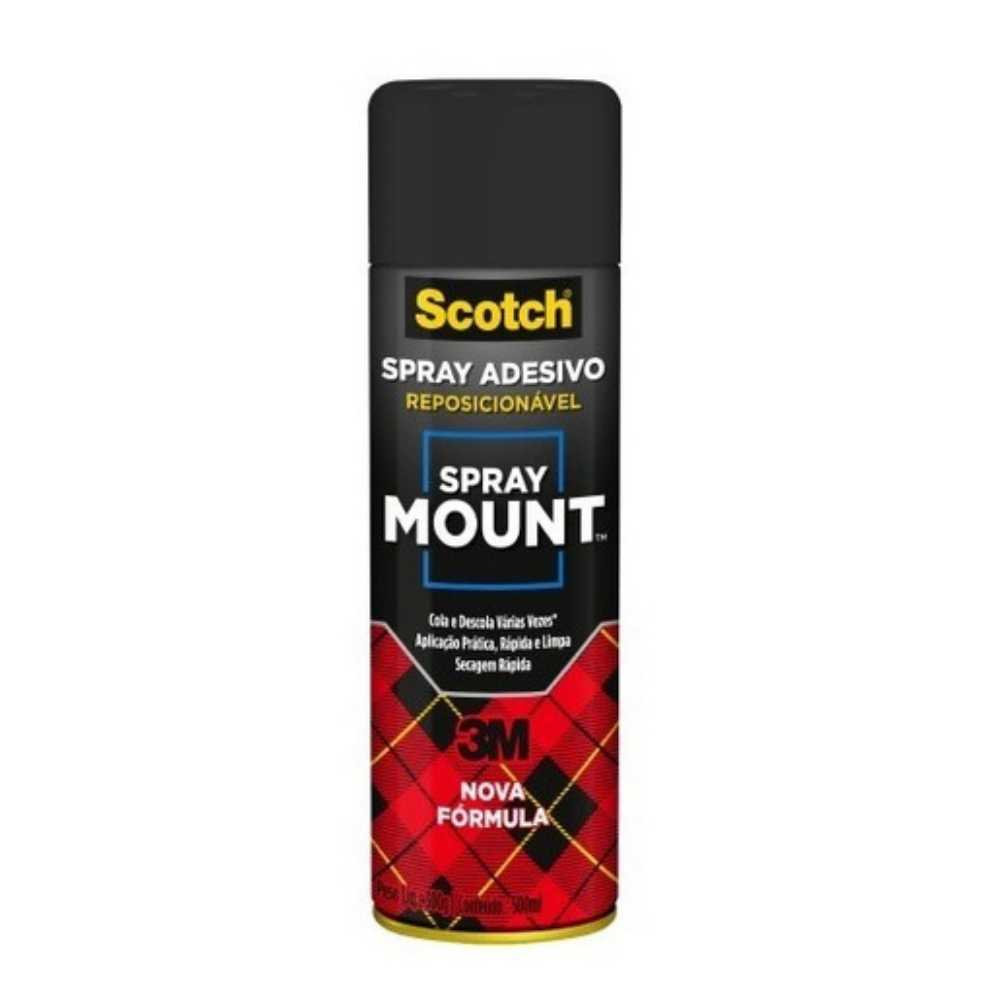 Cola Adesiva Spray Reposicionável 3M Mount 290g