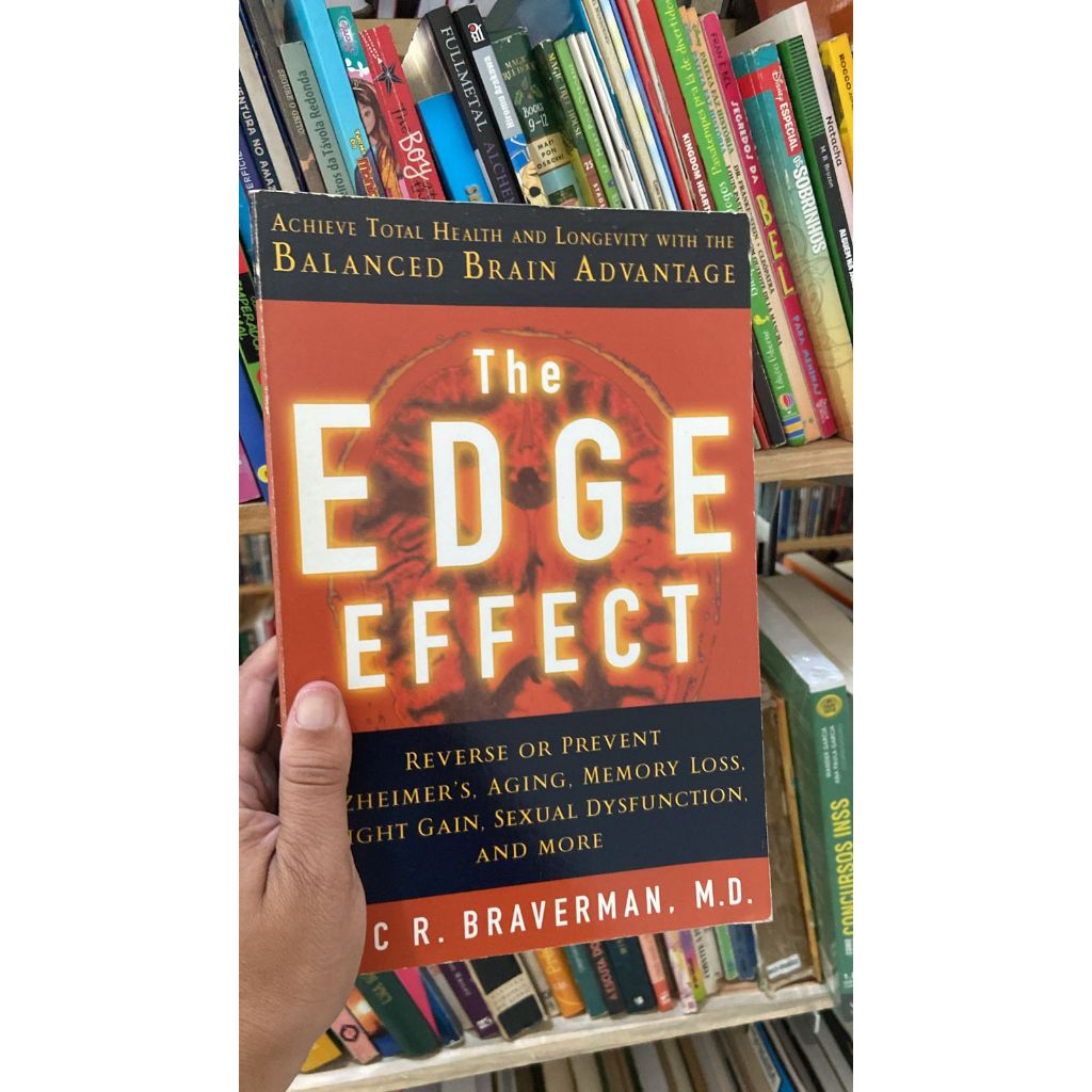 The Edge Effect: Achieve Total Health and Longevity with the Balanced Brain Advantage livros de capa comum autor Eric R. Braverman