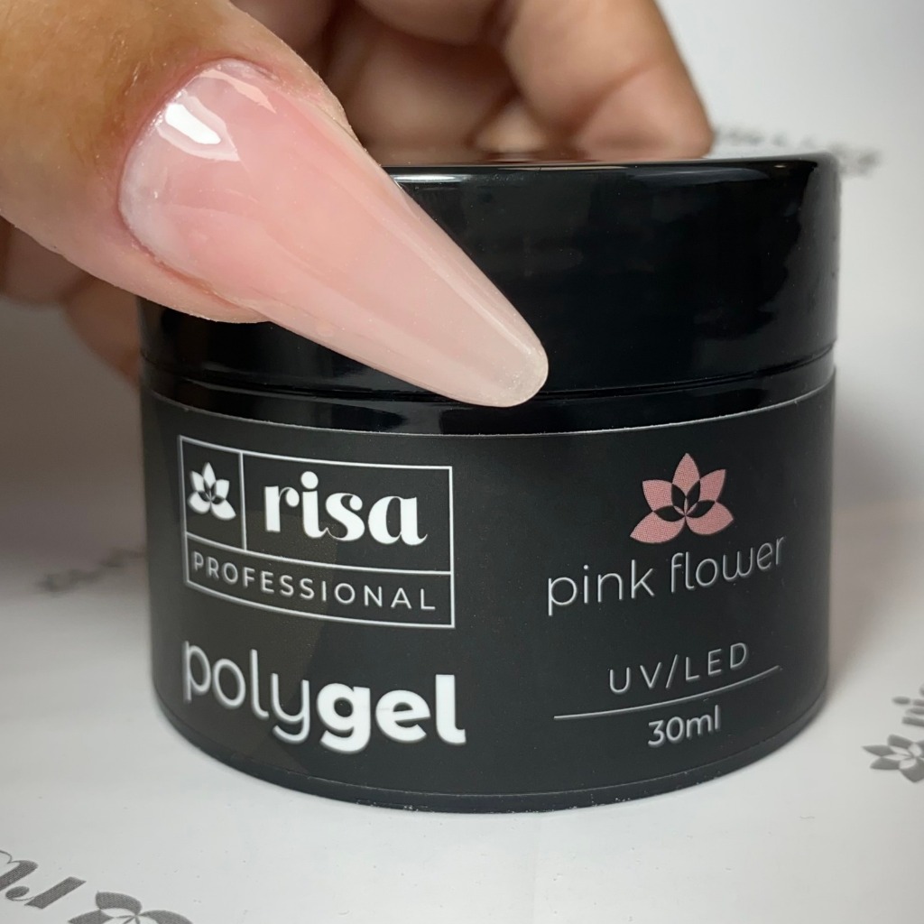 Polygel Pink Flower pote 30ml Risa