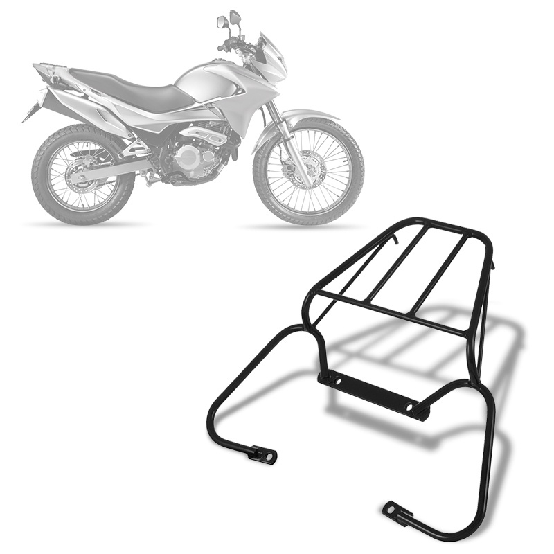 Bagageiro Sansão Para Moto Baú Bauleto Pro Tork Compatível Com a Moto Honda Nx 400 Falcon 2000/2008