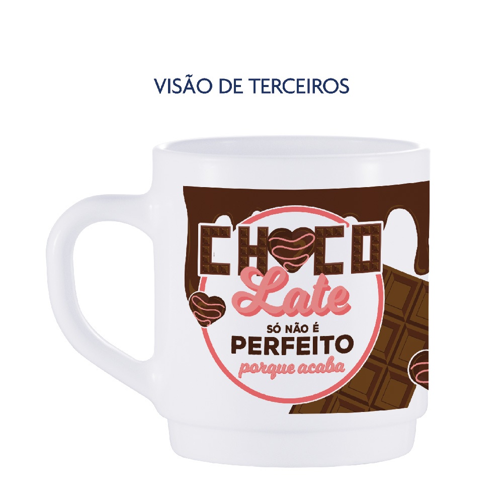 Caneca com Frases MUG Coffee Choco 310ml - Home & Living